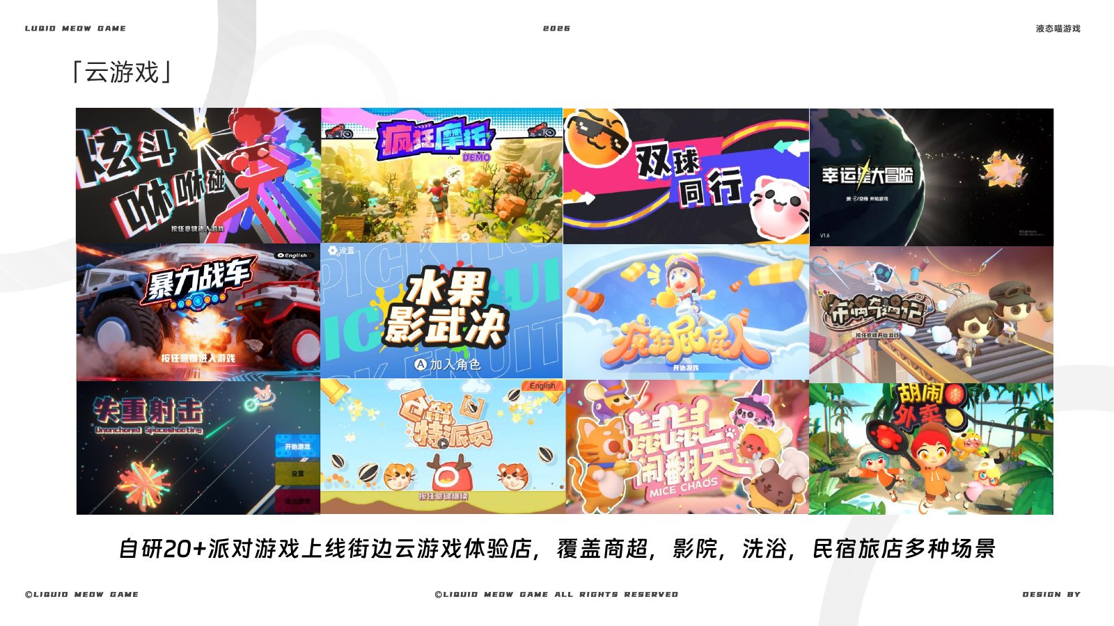 液态喵游戏产品发行矩阵